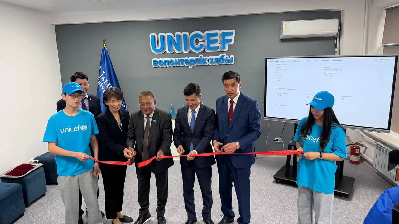 Акмолинская молодежь объединилась в новом волонтерском хабе UNICEF
