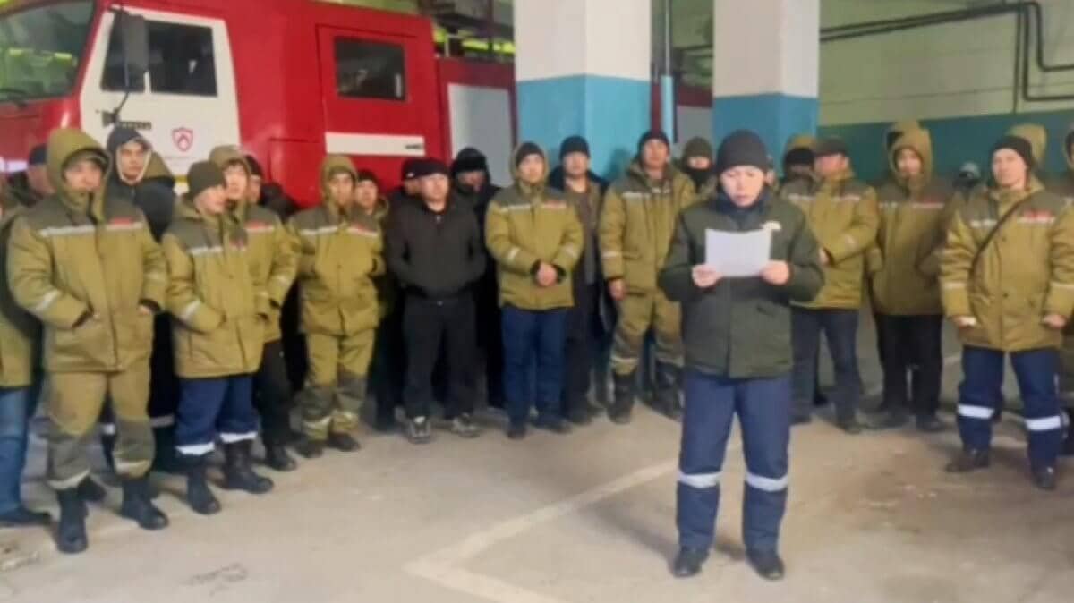 Маңғыстау облысында өрт сөндірушілер жұмысқа шығудан бас тартты (ВИДЕО)