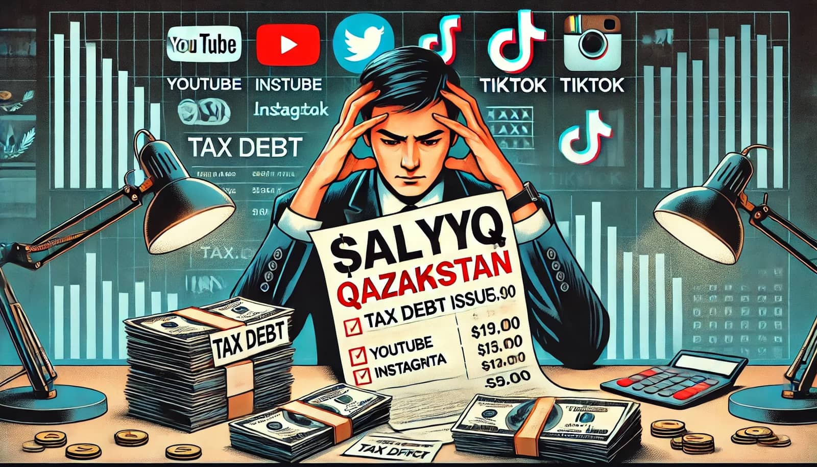 Қазақстандық блогерлерге салық органдарынан қомақты қарыз туралы хабарламалар келіп жатыр