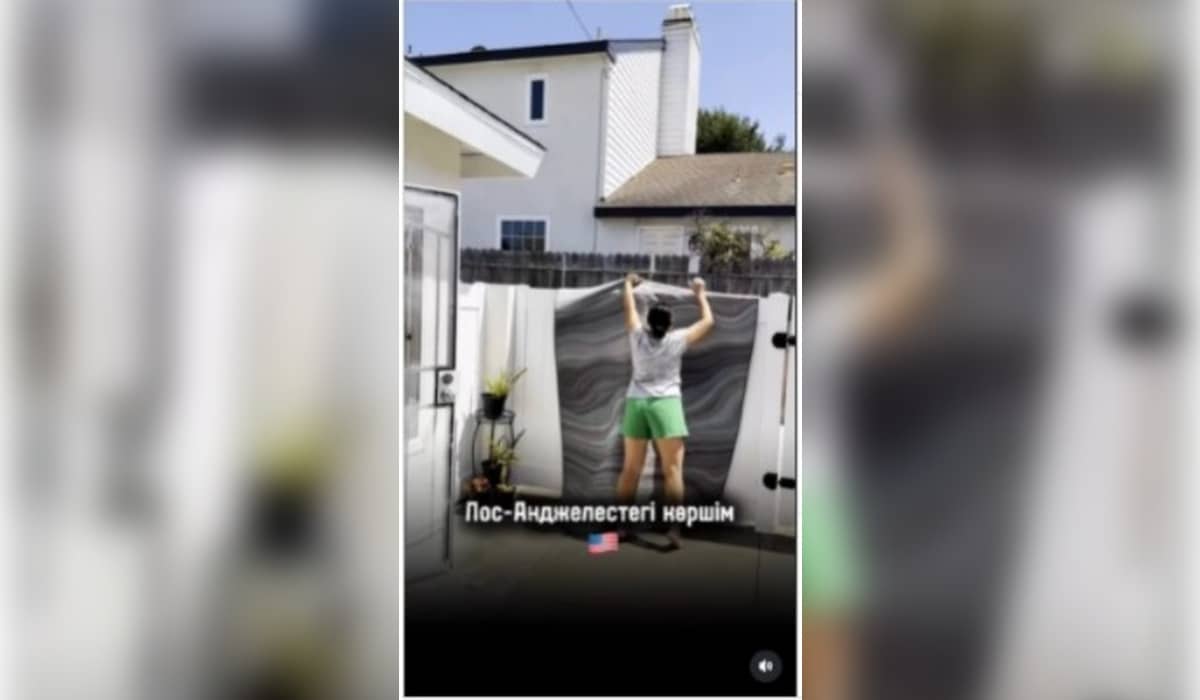 «Баракта тұрасыңдар ма?»: Айгүл Иманбаева Лос-Анджелестегі үйін көрсетемін деп сөзге қалды (ВИДЕО)
