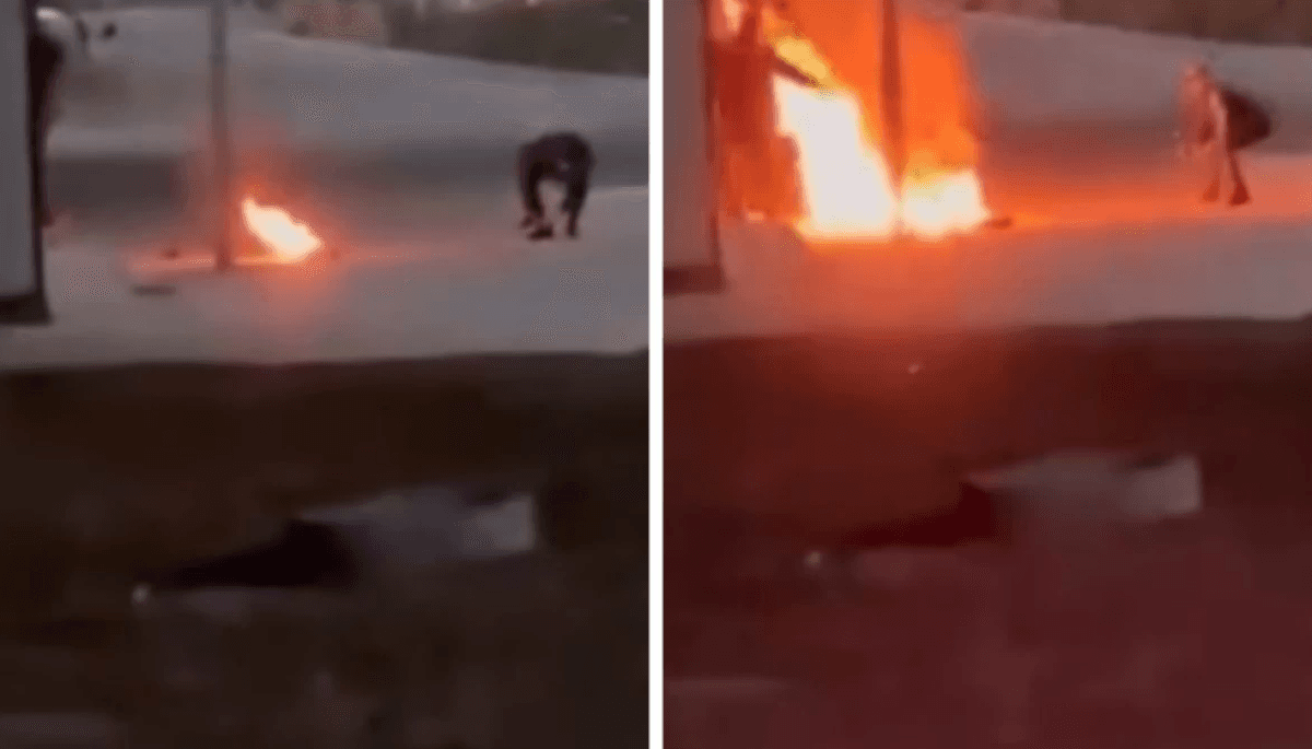 На КПП в Мангыстау мужчина пытался поджечь себя