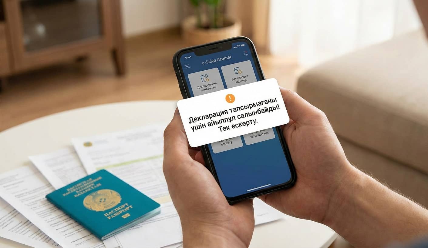 Сүйінші жаңалық: Декларация тапсырмағандарға айыппұл салынбайтын болды