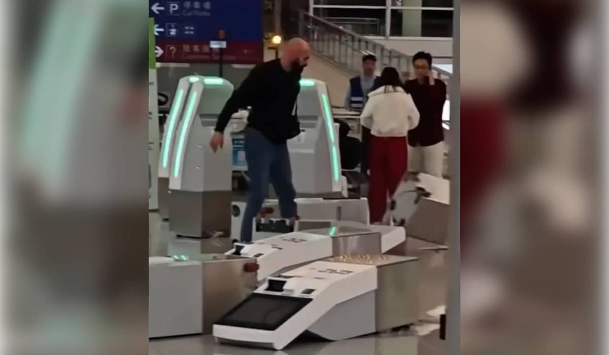 Британский турист устроил разрушительную ярость в аэропорту Гонконга