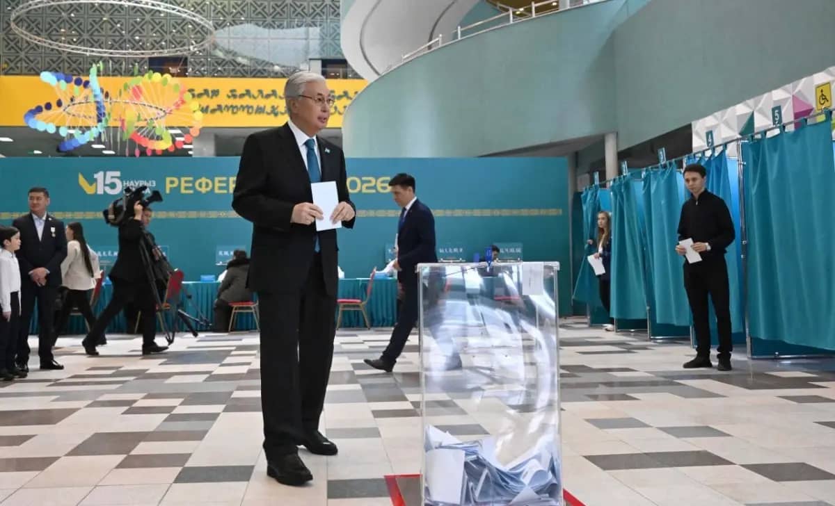 Касым-Жомарт Токаев проголосовал на республиканском референдуме