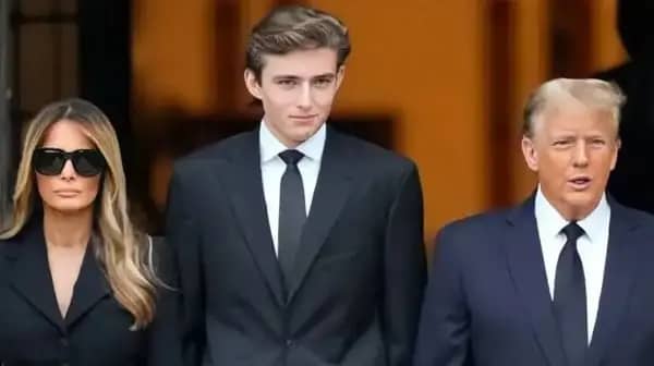 Сын Трампа в центре сатиры: американцы требуют отправить Бэррона в армию