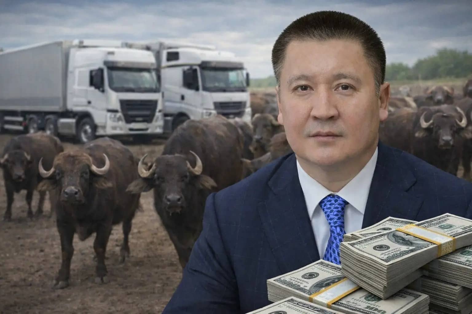 Фуры, буйволы и торговля: бизнес-империя семьи акима Павлодарской области