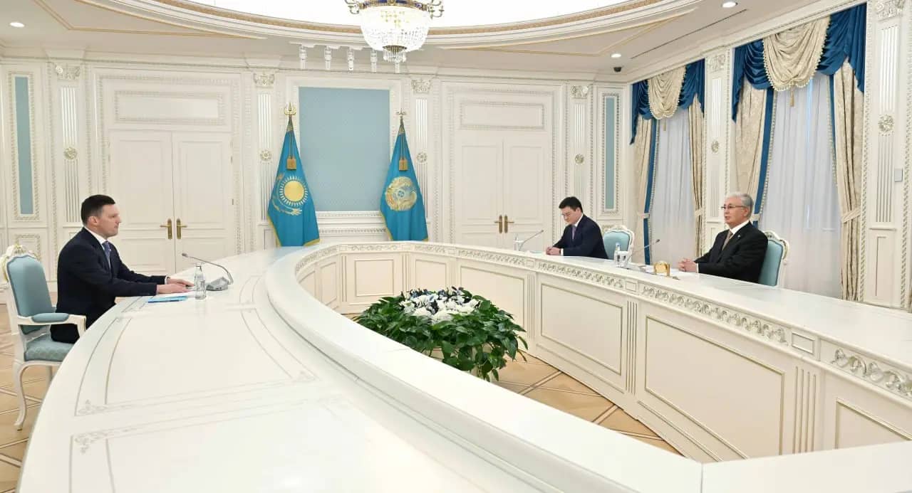 Президент принял председателя правления Евразийского банка развития Николая Подгузова