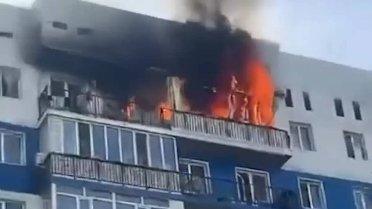 Apartment burns down in residential complex 'Asyl Arman' near Almaty