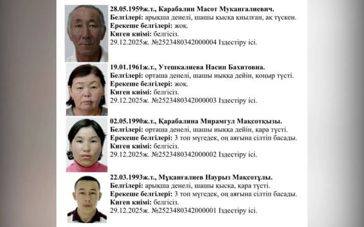 Deadly chronology: circumstances of family's death established in Zhangeldin