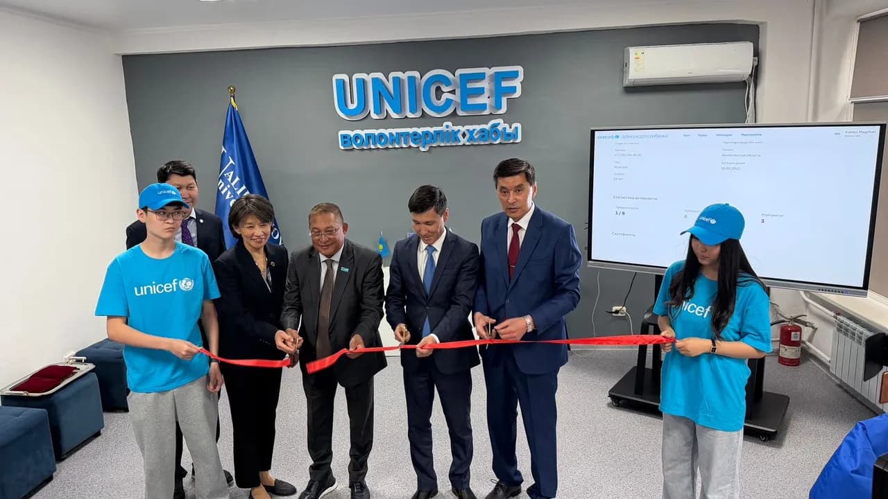 Акмолинская молодежь объединилась в новом волонтерском хабе UNICEF