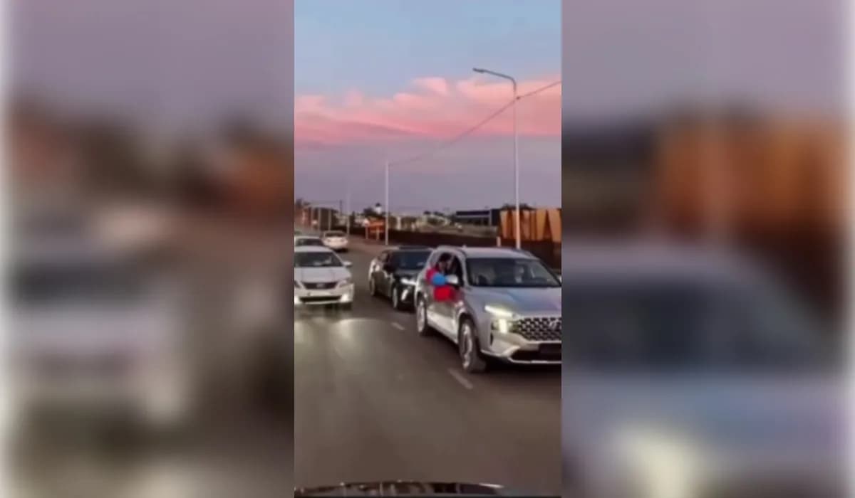 Пять водителей свадебного кортежа привлекли к ответственности в Аксуате