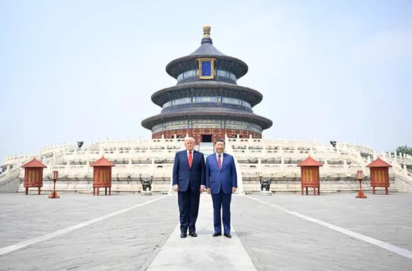 Xi Jinping and US President Donald Trump visited the Temple of Heaven
