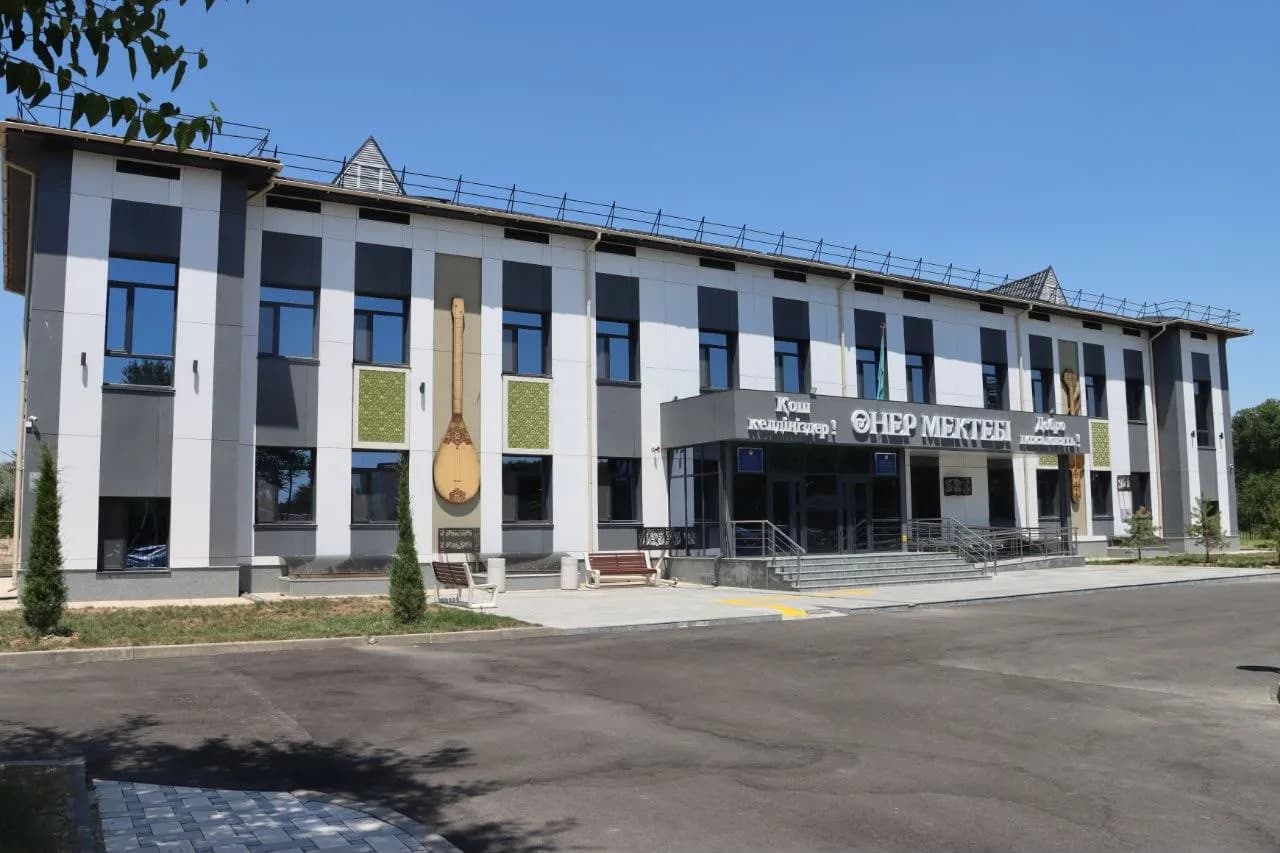 Түркістан облысында қайтарылған активтер есебінен жаңа өнер мектебі ашылды