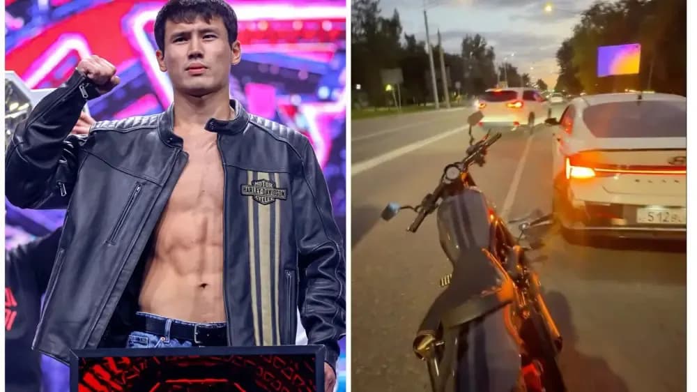 «Аға, кешірші»: жуырда жеңіліске ұшыраған Еркебұлан Тоқтар жол апатына түсіп, өзгенің көлігін соқты