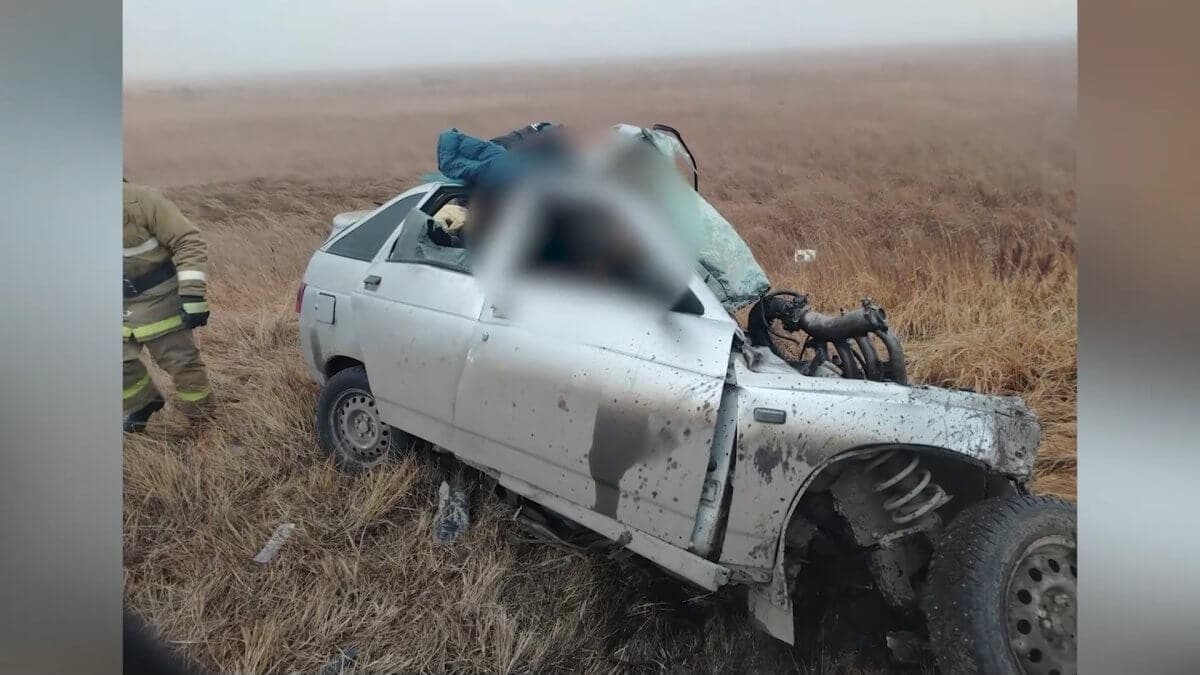TANK таптаған: Қостанай облысында жол апатынан 4 адам тіл тартпай кетті