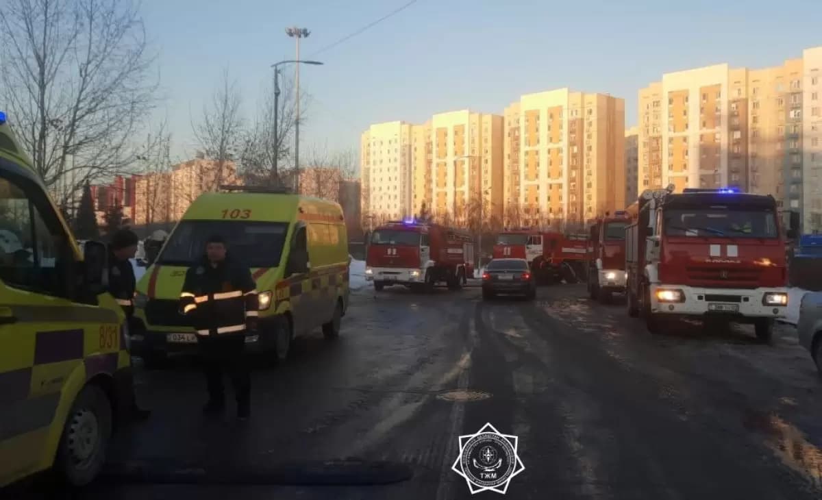 «Алматы Арена» Мұз сарайындағы өрт: зардап шеккен үш бала ауруханаға жеткізілді