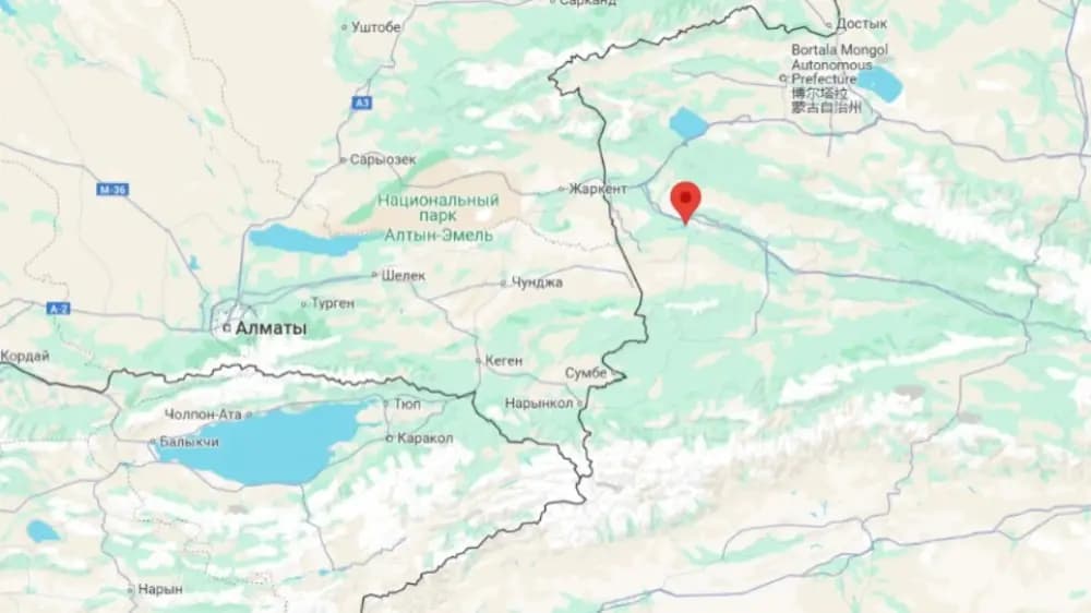 Алматыдан 353 шақырым жерде жер сілкінісі болды