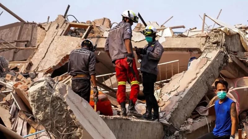 Мьянмадағы жойқын жер сілкінісі: қаза тапқандар саны 2 мыңнан асты