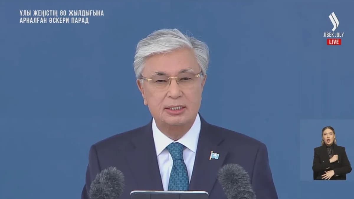 Президент Қазақстан халқын Ұлы Жеңістің 80 жылдығымен құттықтады