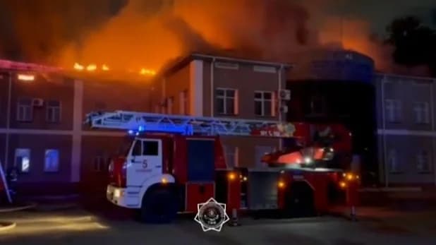 Шымкентте әкімдік ғимараты өртенді