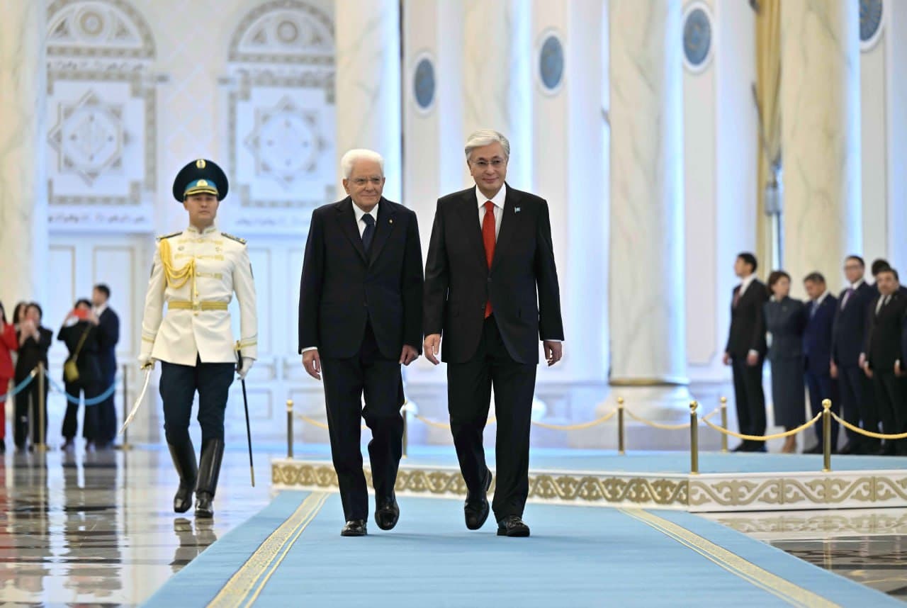 Тоқаев Италия президентін Ақордада қарсы алды