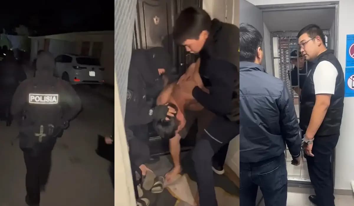 Украли 55 млн тенге из офиса: задержание группы воров сняли на видео в Алматинской области