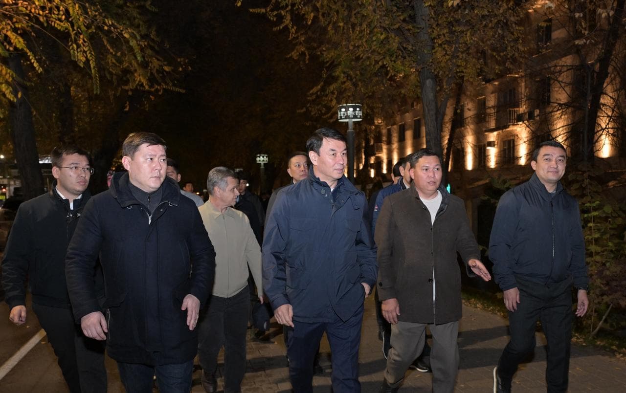 Дархан Сатыбалды қаланың сәулеттік-сәндік жарықтандыруын тексерді