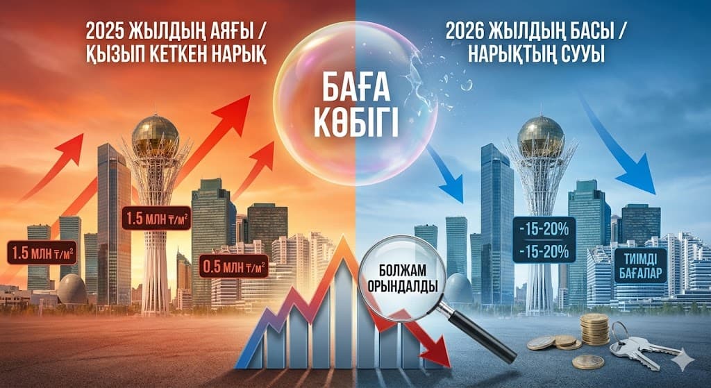 Үй алуға асықпа: 2026 жылы пәтер бағасы күрт өзгеруі мүмкін