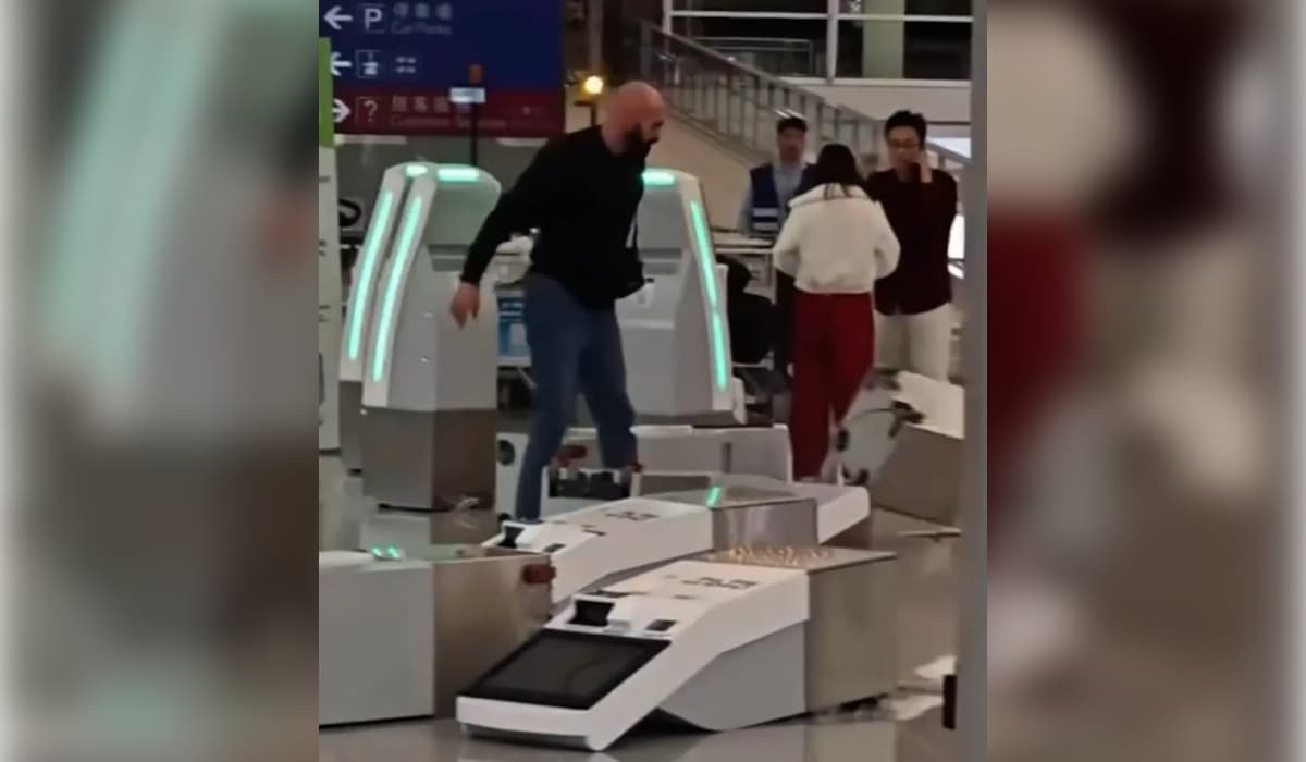 Британский турист устроил разрушительную ярость в аэропорту Гонконга