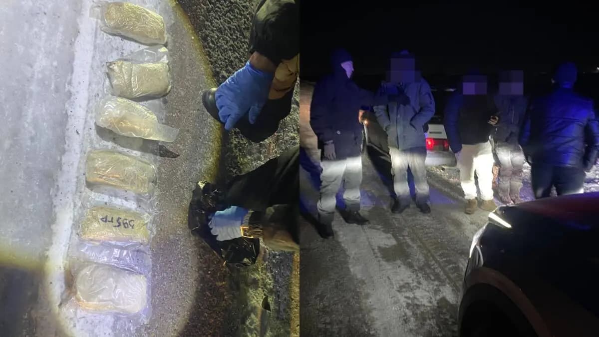 В Караганде задержан курьер с крупной партией наркотиков