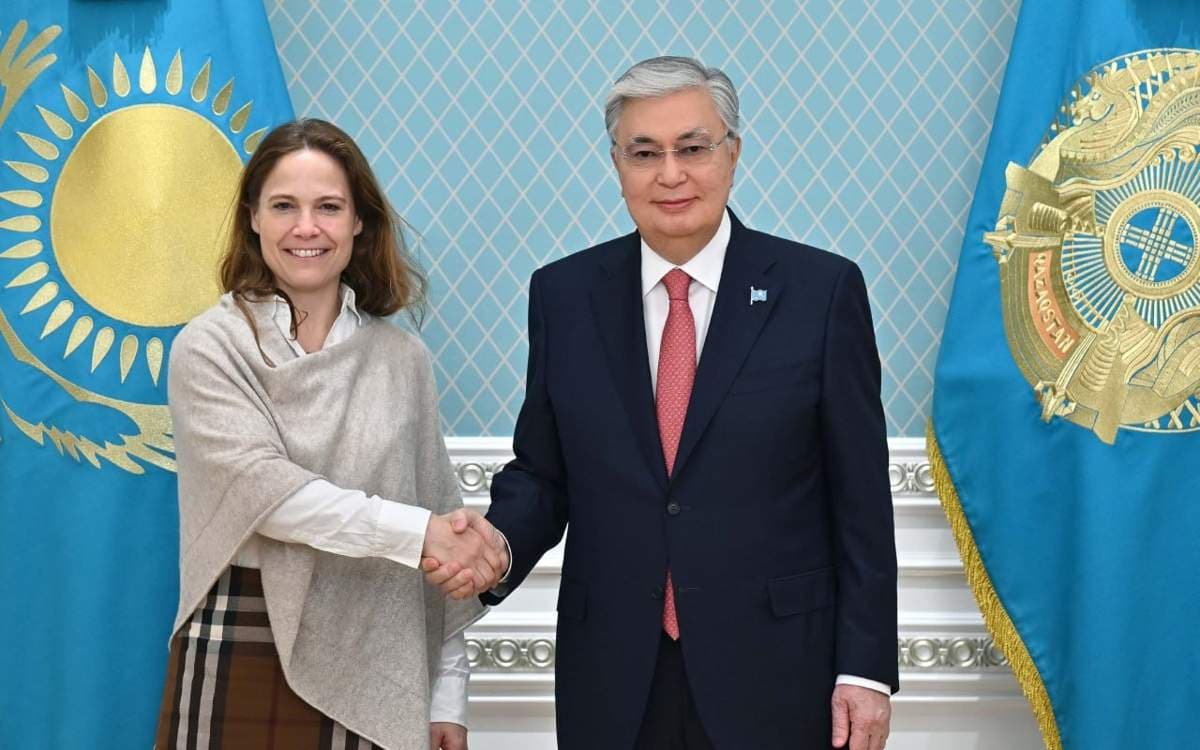 Президент Германия экономикасы Шығыс комитетінің басқарма төрағасы Катрина Клаас-Мюльхойзерді қабылдады