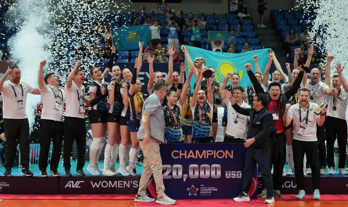 «Жетісу» волейболшылар командасы Азия чемпионатында тұңғыш алтын медалін иеленді