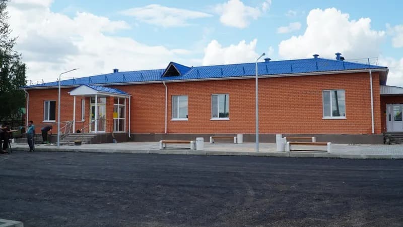 В Сандыктауском районе завершается строительство врачебной амбулатории в селе Максимовка