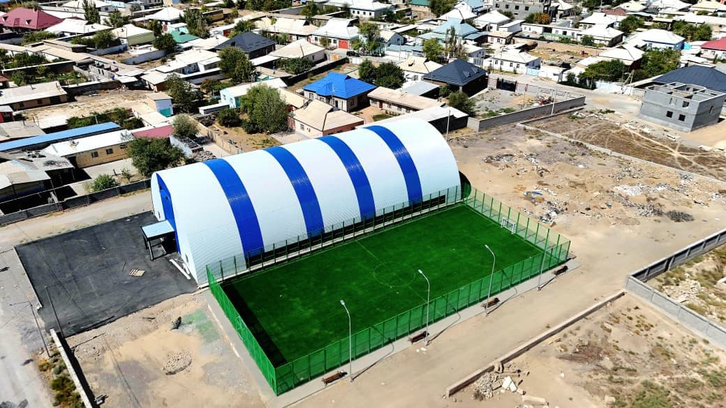 Түркістанда жаңа ойын және спорт алаңшалары пайдалануға берілді