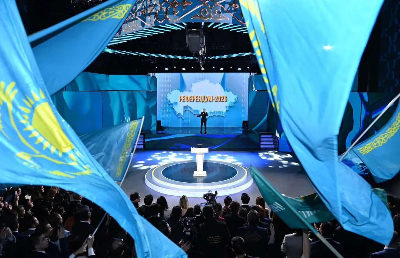 Активная молодежь Акмолинской области выступила в поддержку новой Конституции