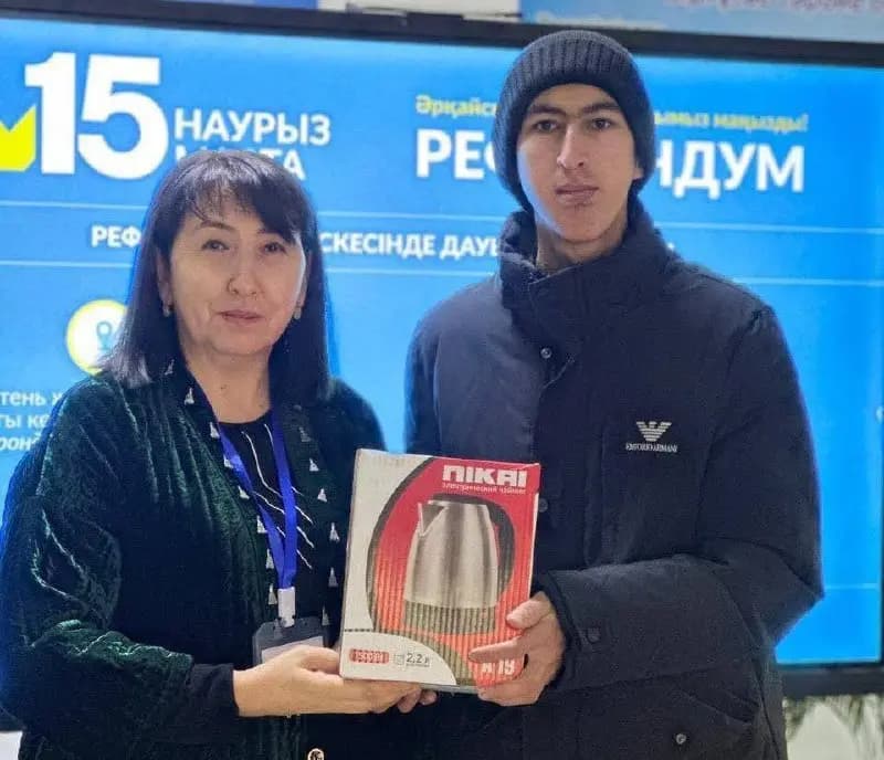 Түркістан облысында 135 адам туған күнінде референдумға қатысып, таңдау жасады