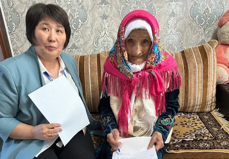 116 жаста: еліміздегі ең қарт тұрғын дауыс берді