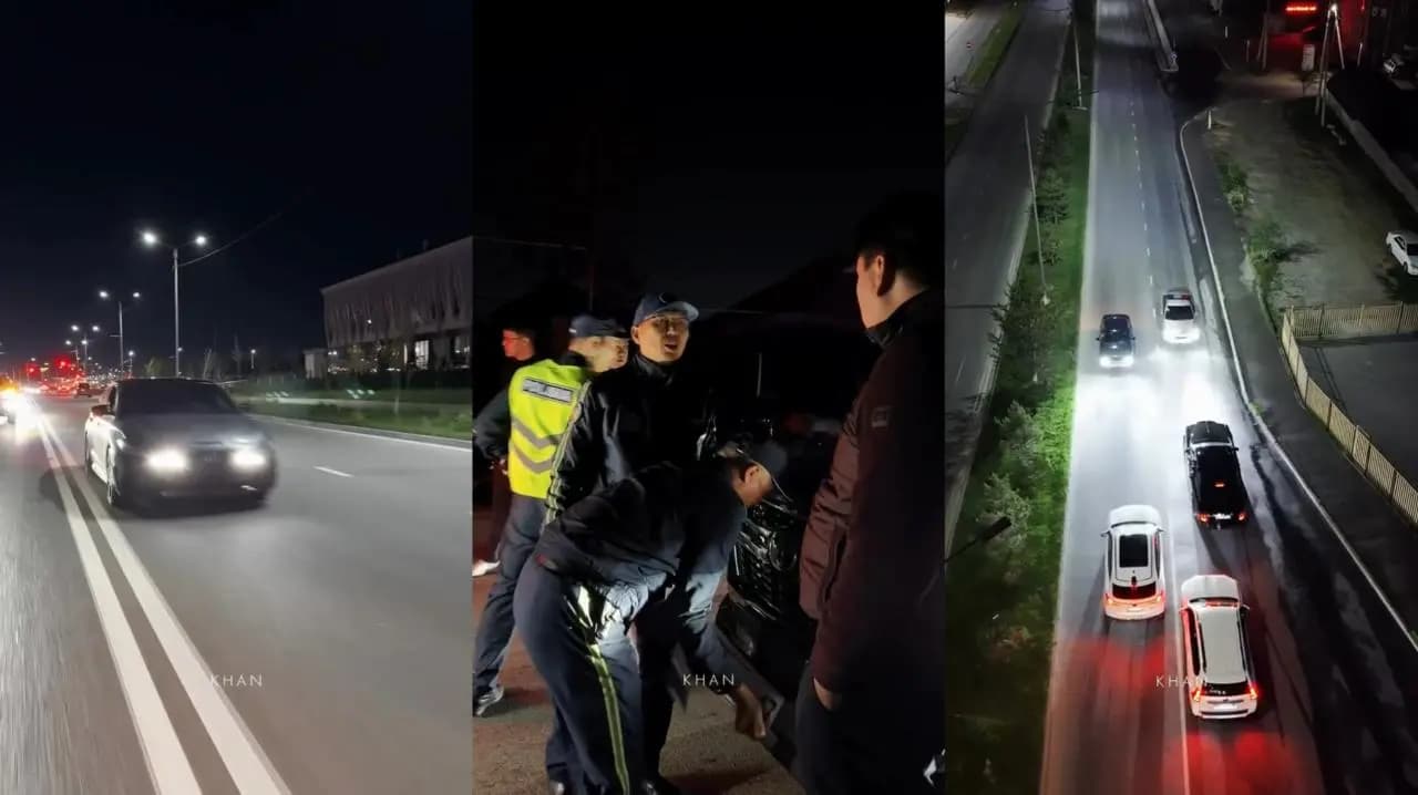 Қарсы бағытқа қасақана шыққан: Шымкентте 12 жігіт ұсталып, көліктері айыптұраққа қойылды