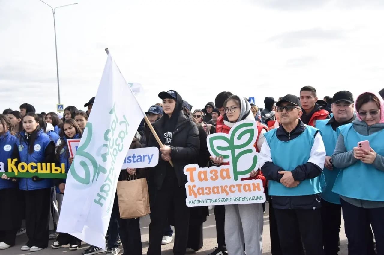 Экоплоггинг в Косшы: жители очистили территорию в рамках акции «Таза Қазақстан»