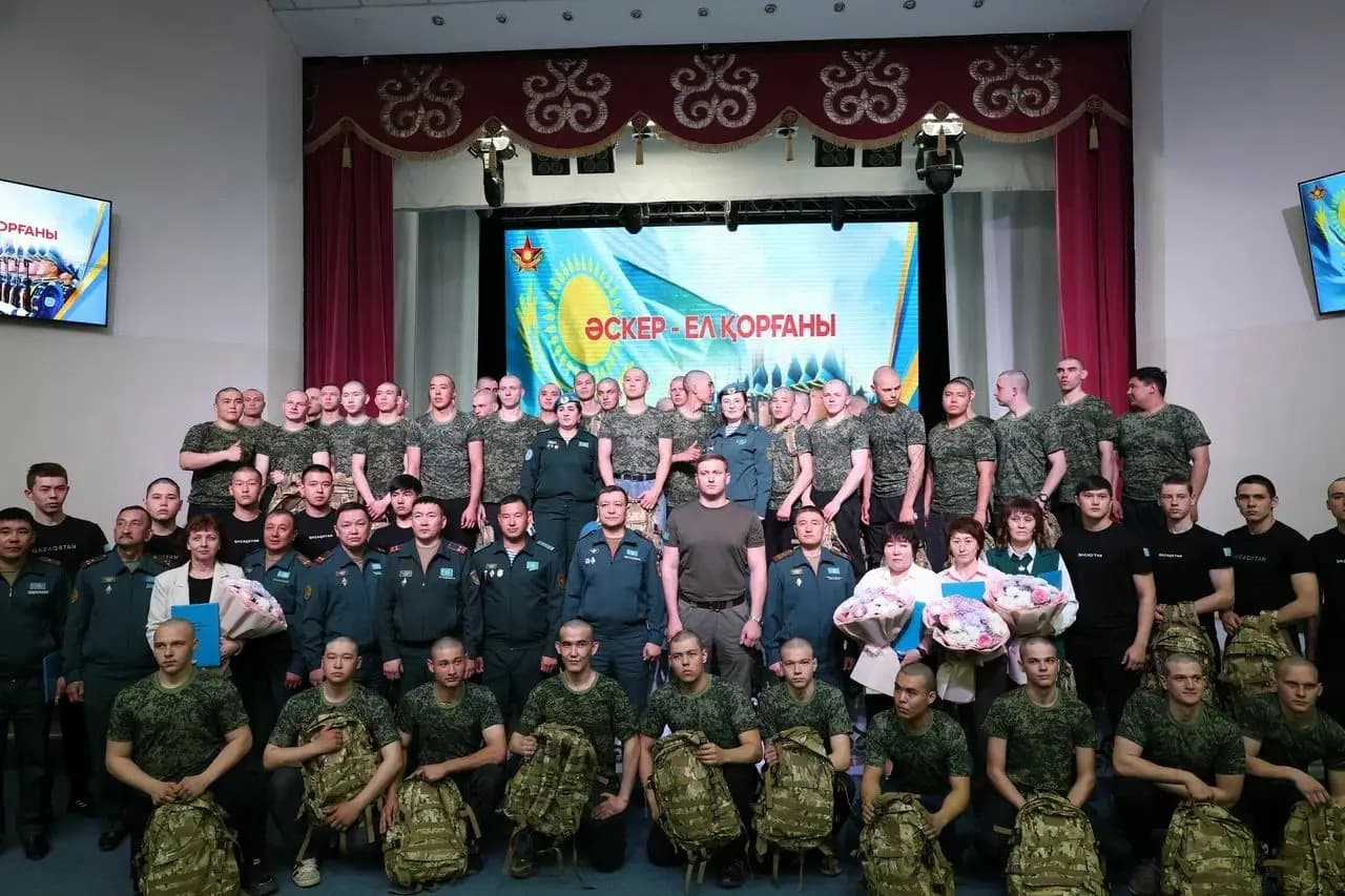 Ақмола облысында әскерге шақырылушыларды салтанатты шығарып салу өтті