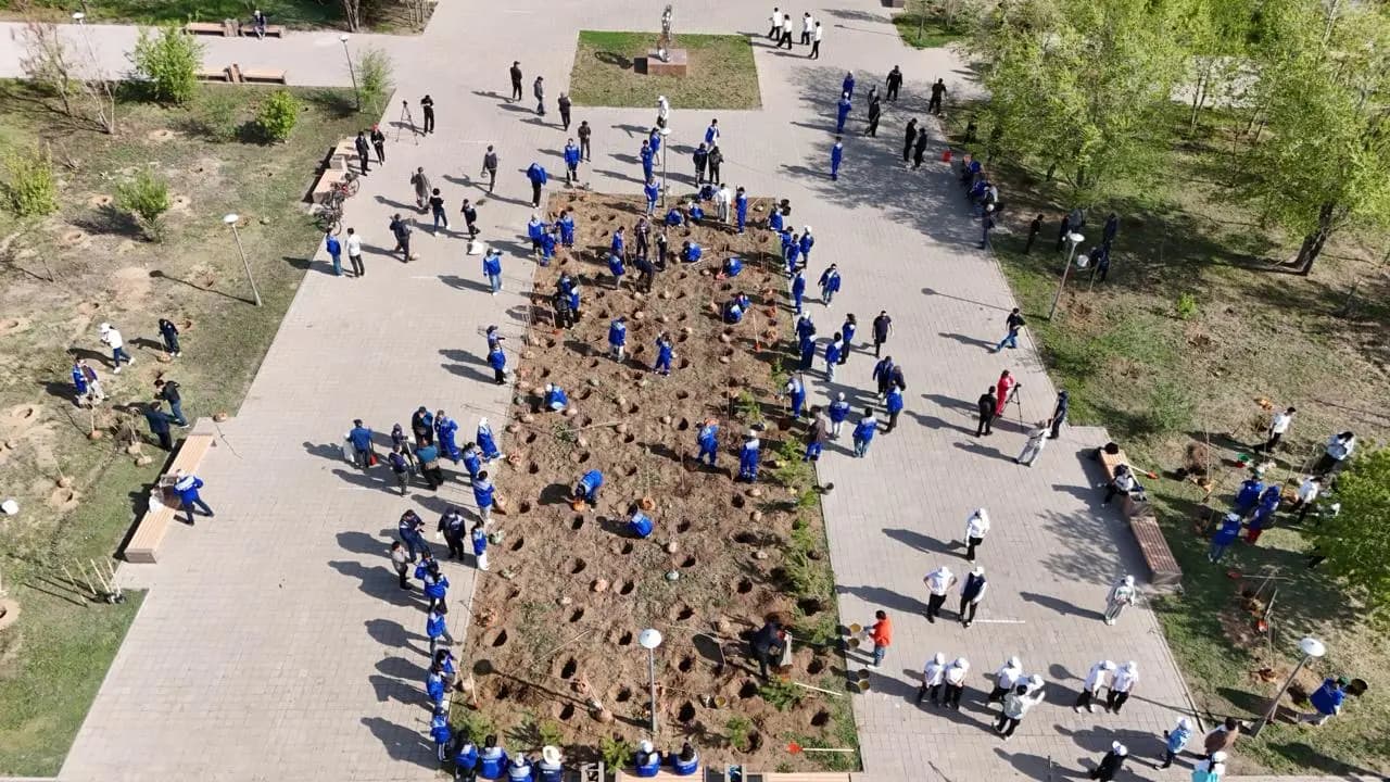 Жезқазған мен Жошы хан кешенінде 800-ден астам түп ағаш отырғызылды