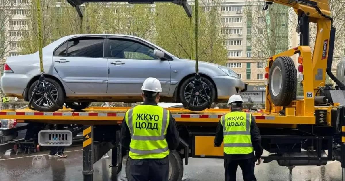 Astana starts towing illegally parked cars