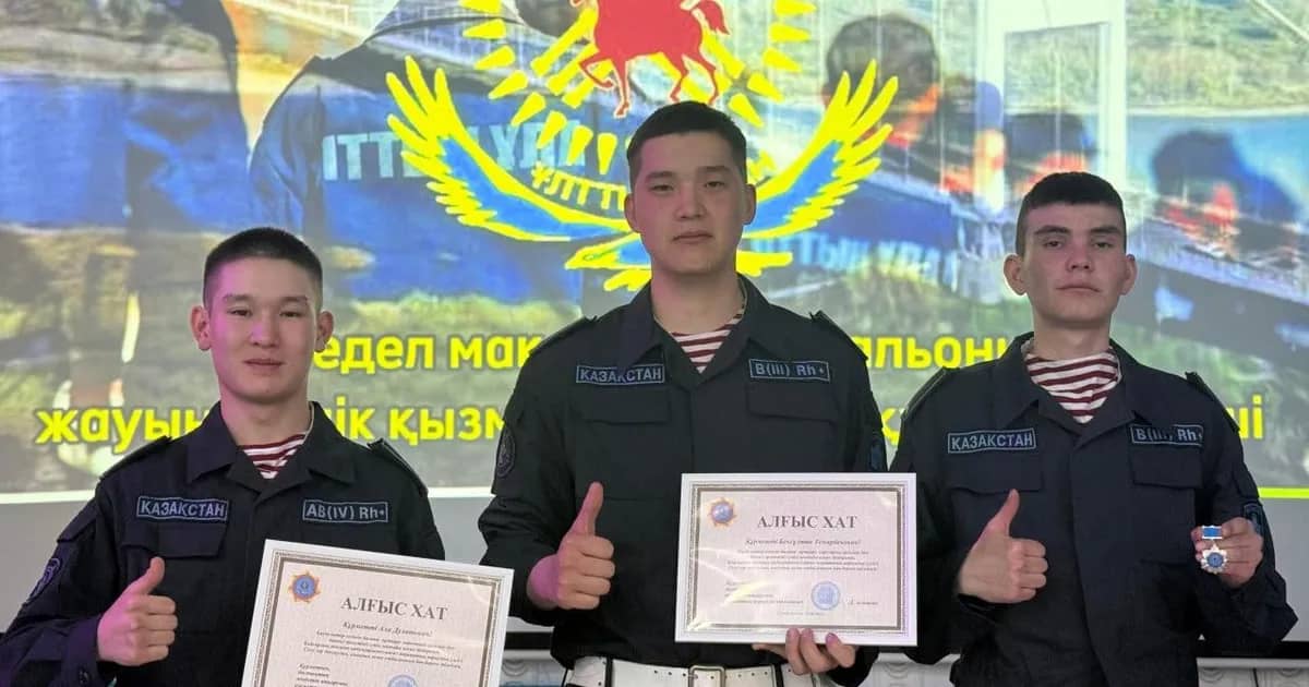 Guardsmen who saved a child in Semey awarded
