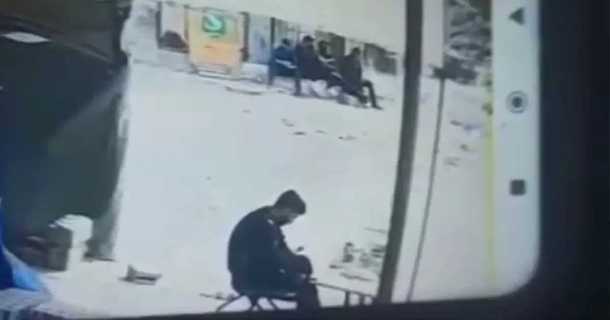 Israeli strike targets Palestinians in Gaza: CCTV footage shows moment