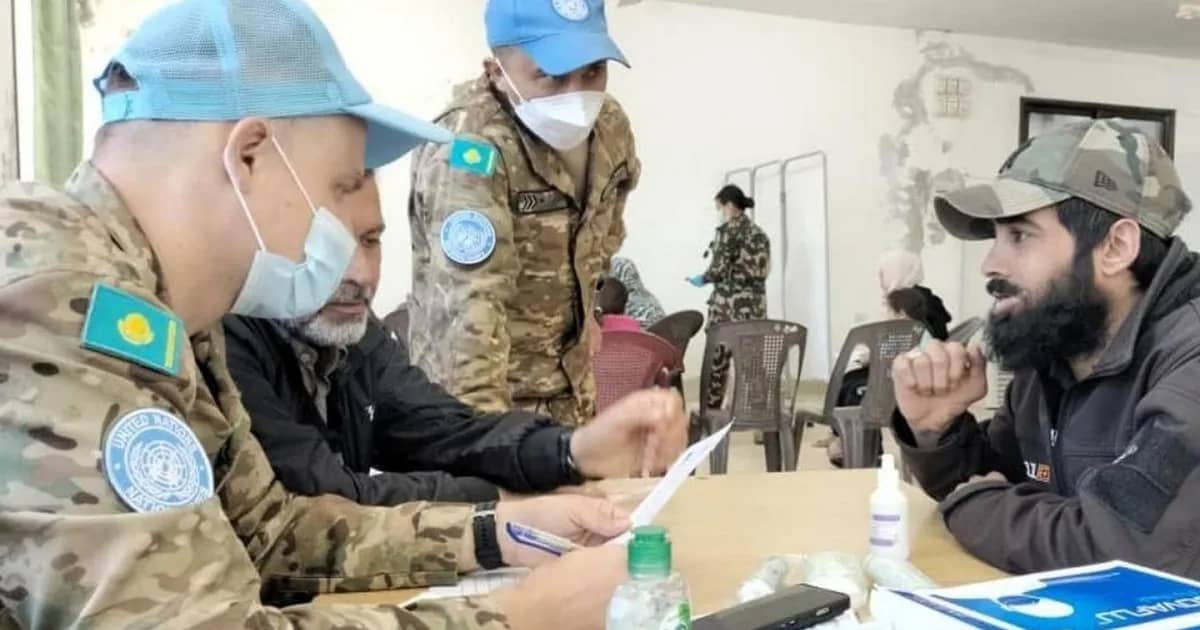 Казахстанские миротворцы организовали медицинский осмотр сирийцев на Голанских высотах