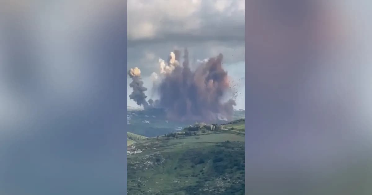 Massive explosion from Israeli operation in southern Lebanon: army targets Hezbollah tunnel