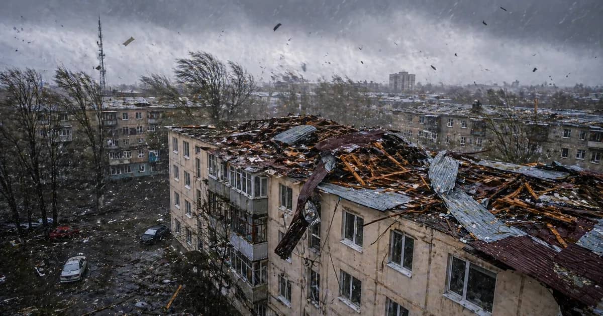 Storm in Pavlodar Region rips off roofs, cuts power, leads to hospitalizations