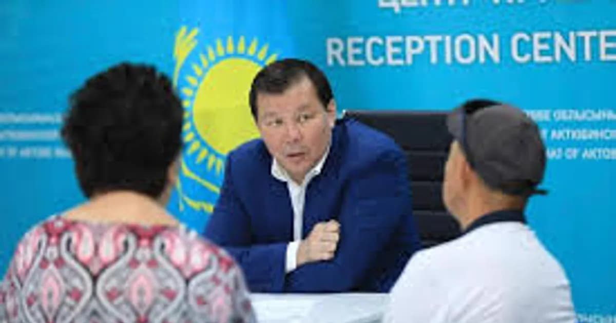 Aktobe Region: Governor Holds Public Reception, Addresses Key Issues