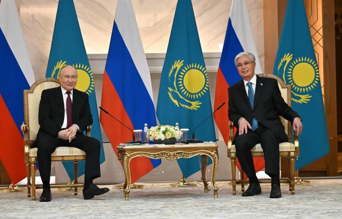 «Мы являемся друзьями, братьями»: Токаев и Путин провели переговоры в Астане