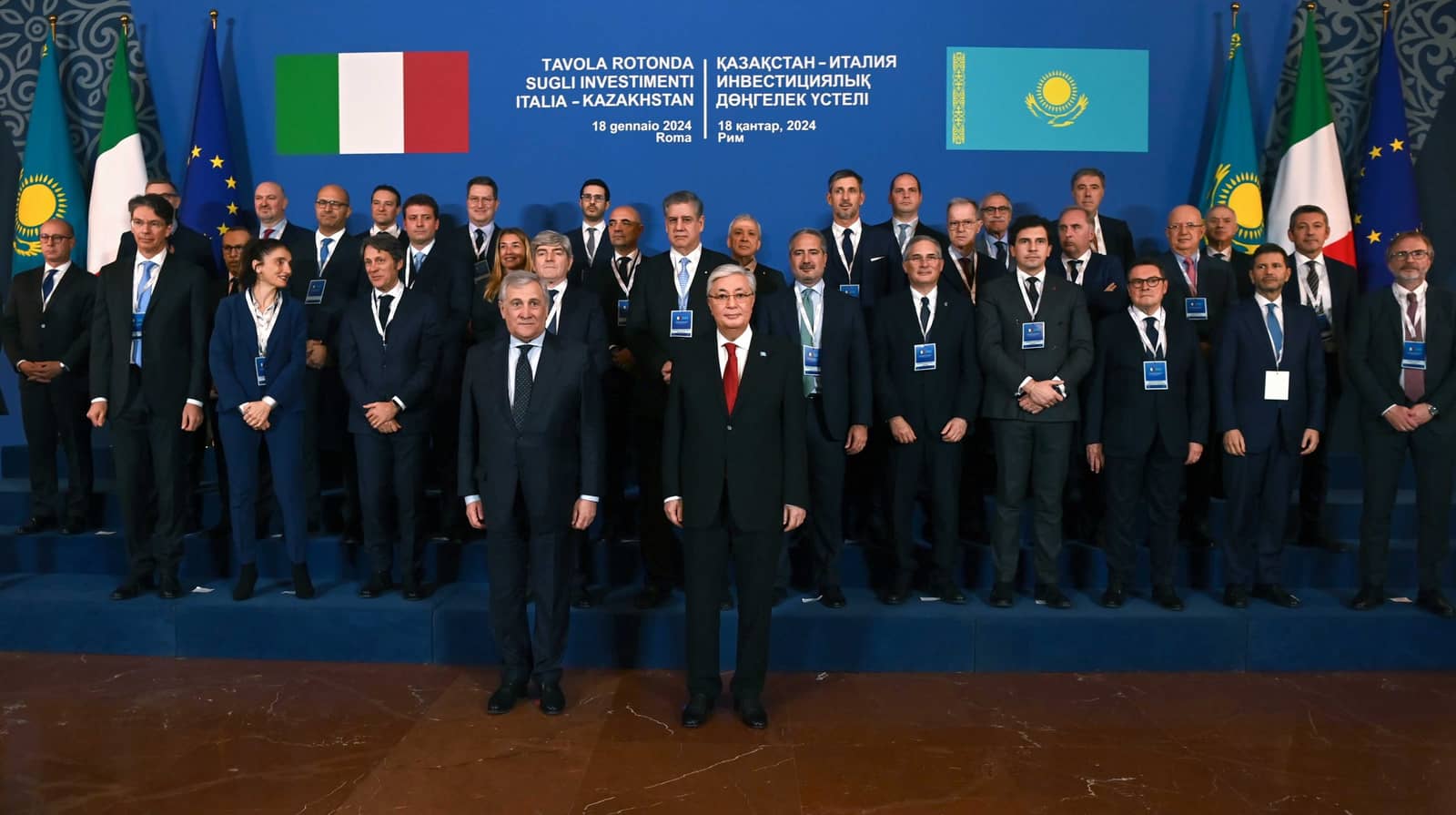 Қасым-Жомарт Тоқаев Италияның бірқатар ірі компанияларын Қазақстанда жергілікті өндіріс ашуға шақырды